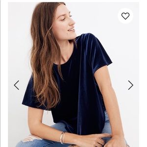 Madewell Velvet Butterfly top
